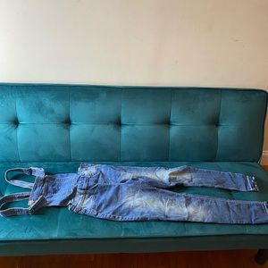 H&M Overall Denim acid washed jumpsuit